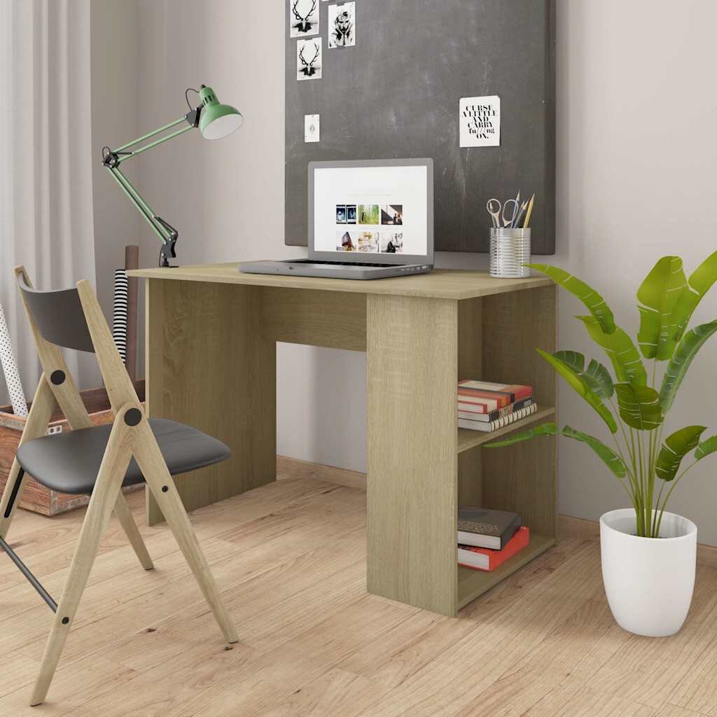 vidaXL Бюро дъб сонома 110x60x73 см ПДЧ