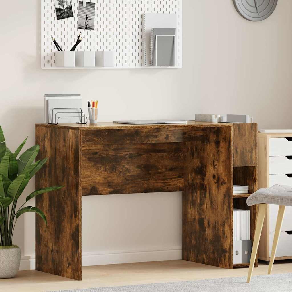 vidaXL Бюро Димян дъб Инженерна дървесина 109 x 50 x 78 см