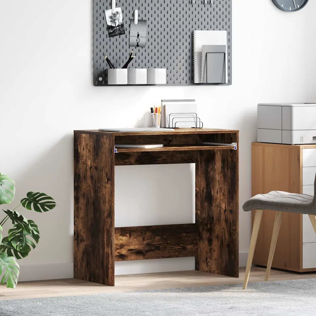vidaXL Бюро Димян дъб Инженерна дървесина 77.5 x 43 x 79 см