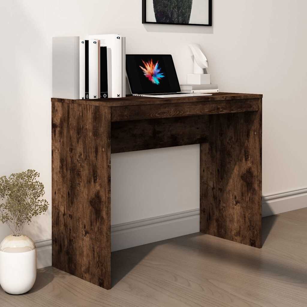 vidaXL Бюро опушен дъб 90x40x72 см инженерно дърво