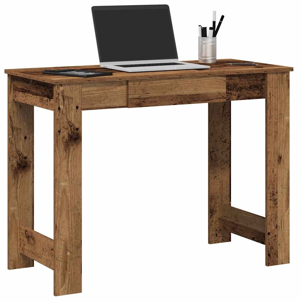 vidaXL Бюро от старо дърво 100x45x75 cm Инженерна дървесина
