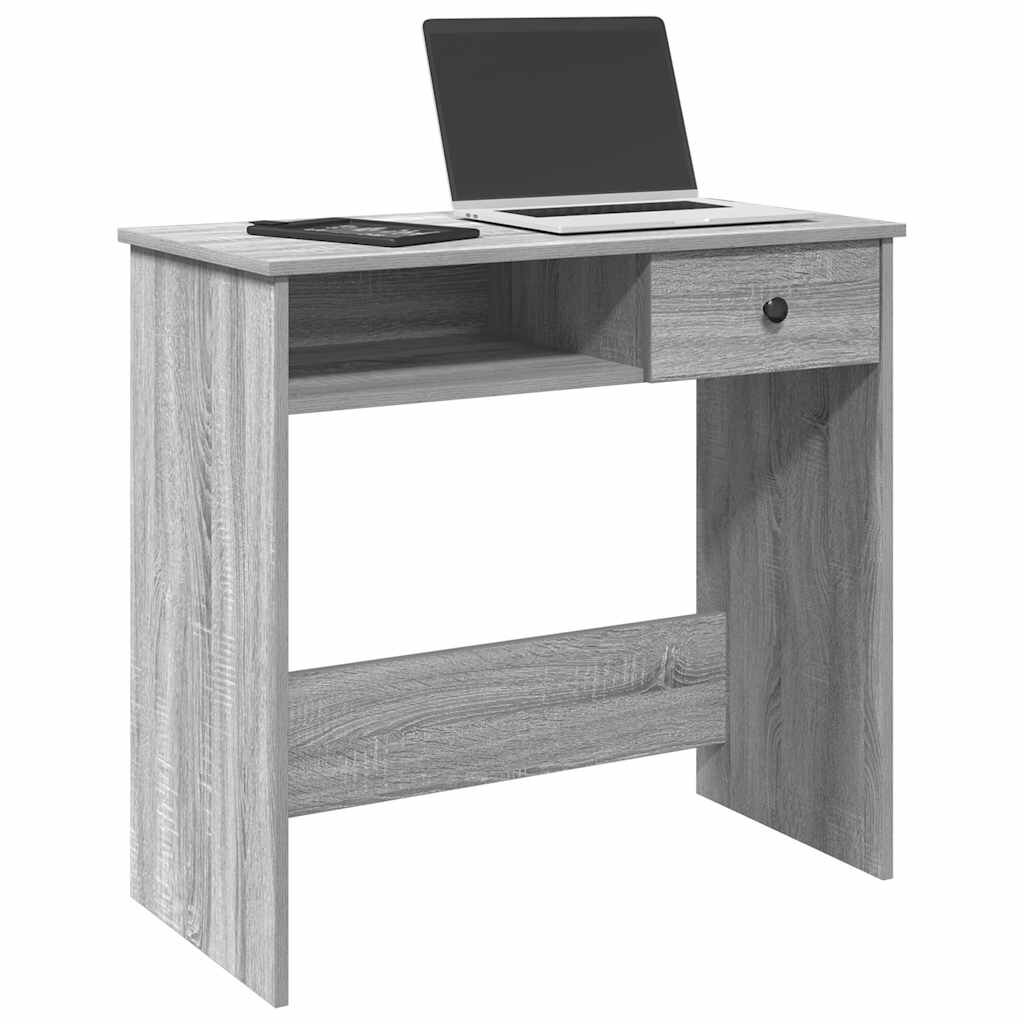 vidaXL Бюро сив сонома 80x40x75 см инженерно дърво