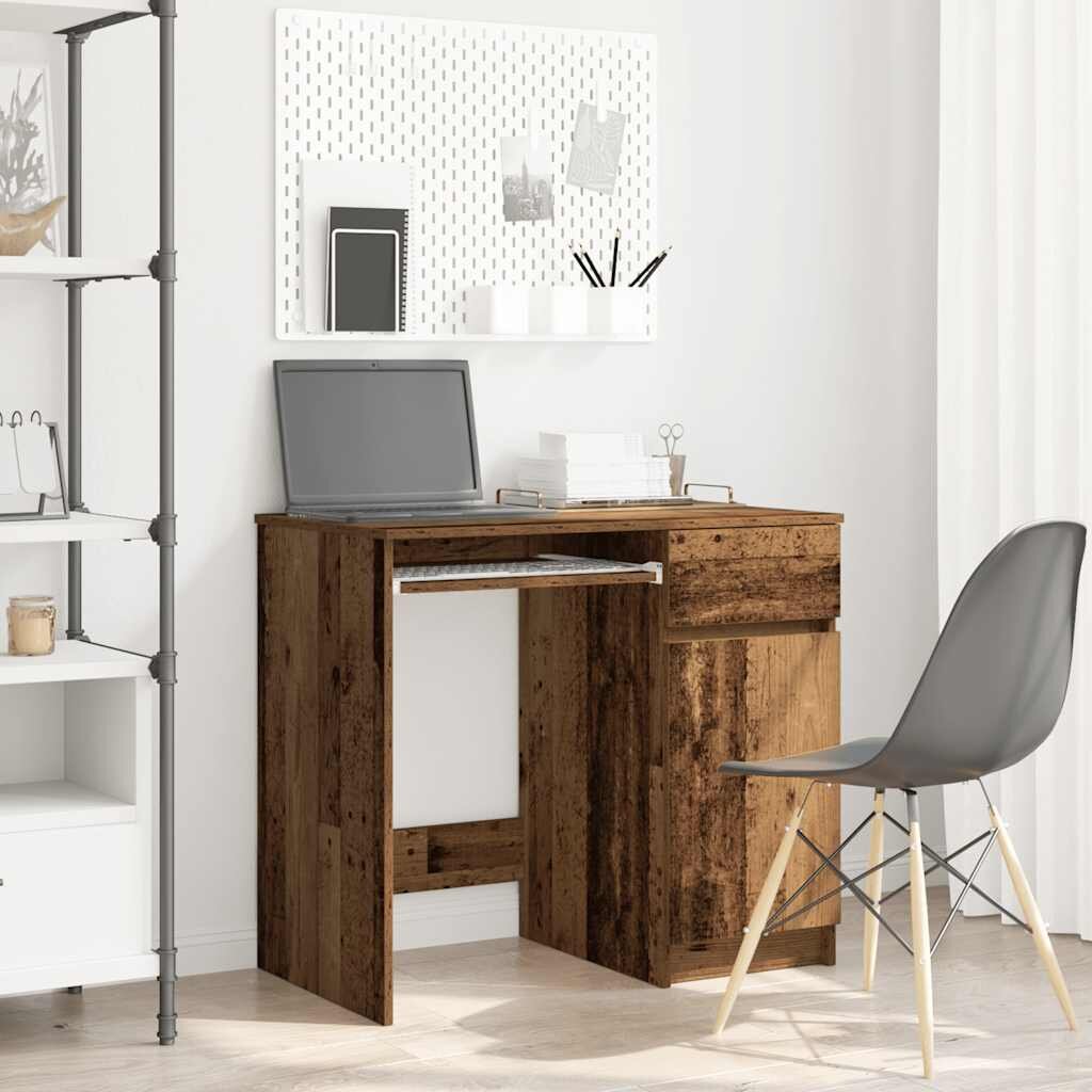 vidaXL Бюро старо дърво 86x49x76 см инженерно дърво