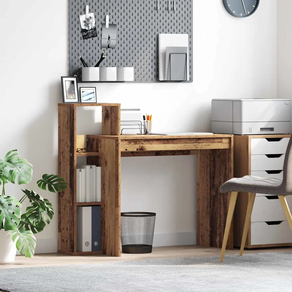 vidaXL Бюро Старо дърво Инженерна дървесина 100 x 40 x 90 cm