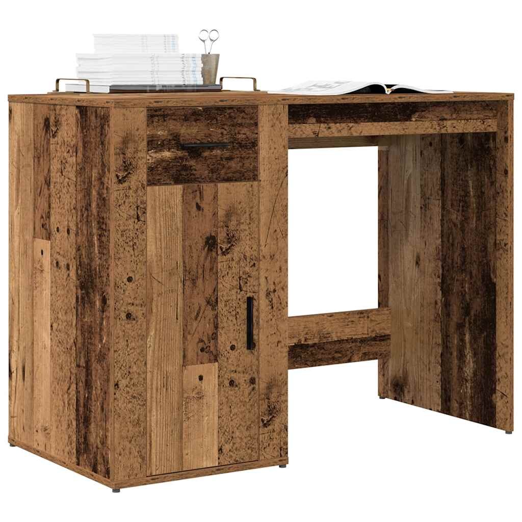 vidaXL Бюрото от старо дърво 100x49x75 cm Инженерна дървесина