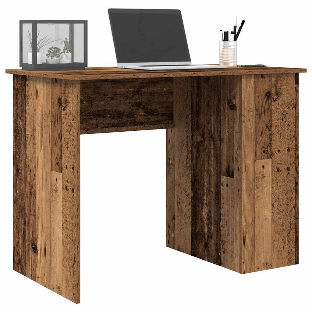 vidaXL Бюрото от старо дърво 100x55x75 cm Инженерна дървесина