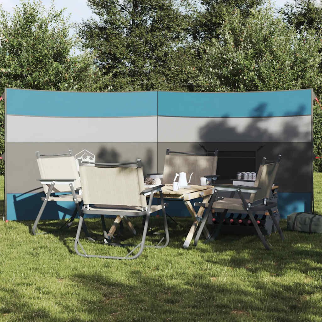 vidaXL Camping Windbreak Blue 340x130 cm Водоустойчив