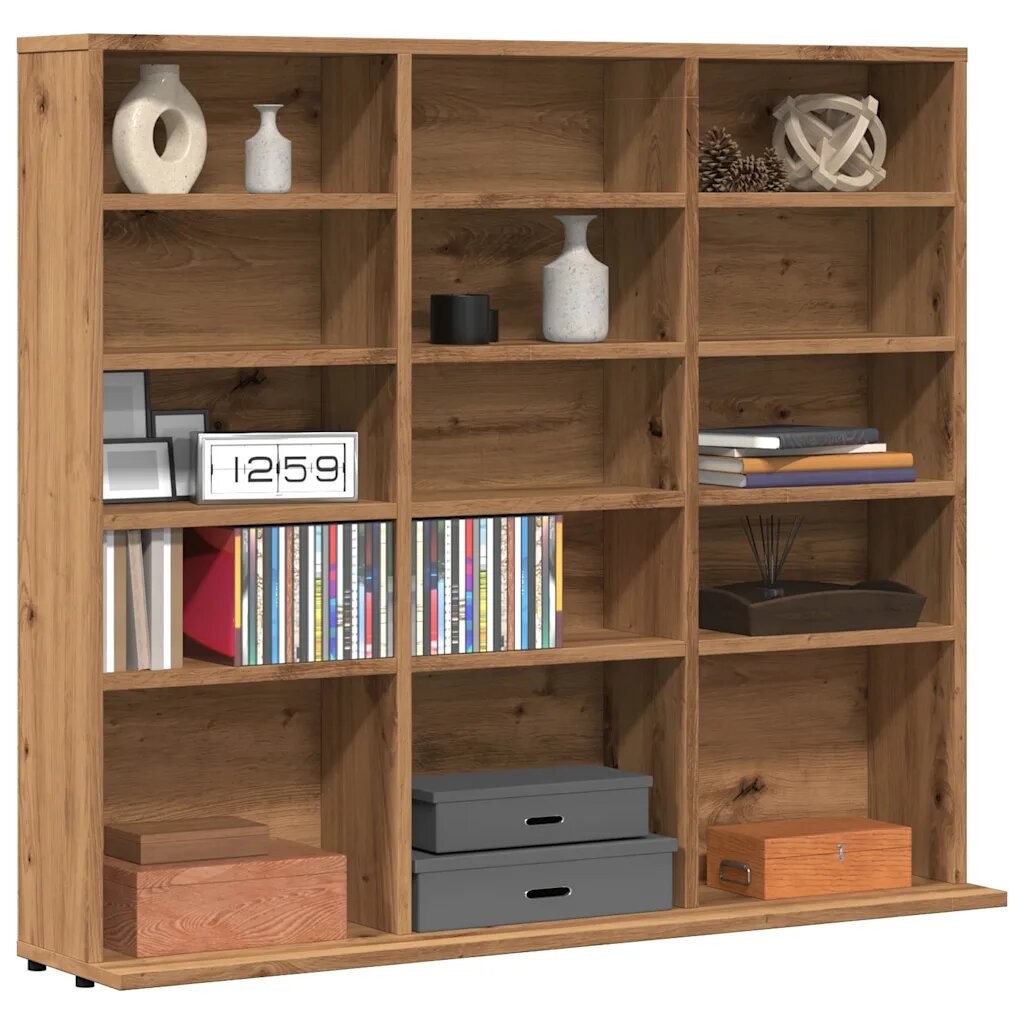 vidaXL CD шкаф Artisan Oak 100x23x895 cm Инженерна дървесина