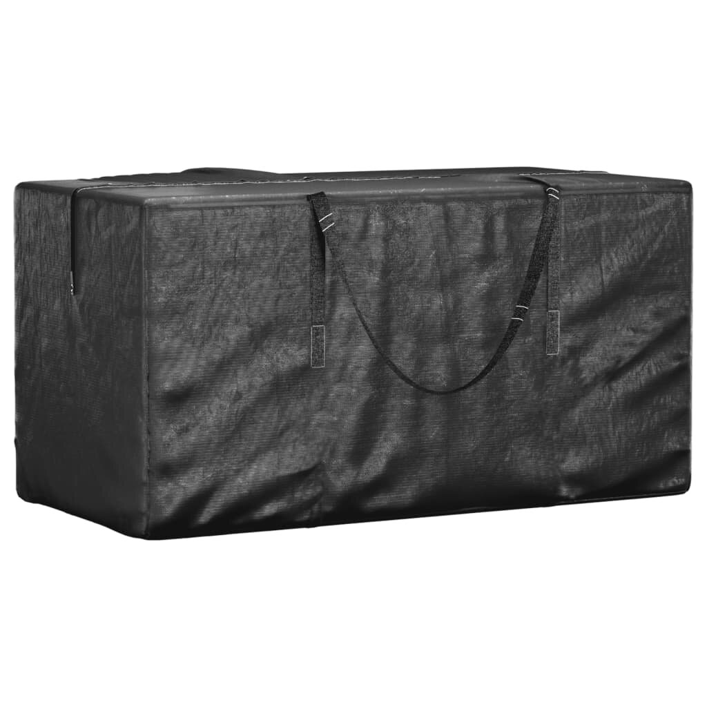 vidaXL Чанта за съхранение на коледна елха черна 150x75x75 см PE