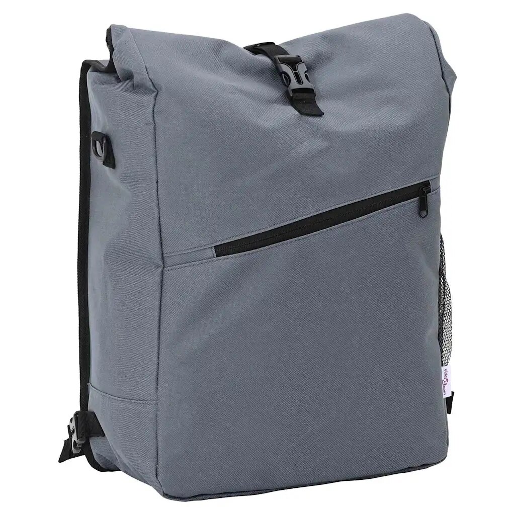 vidaXL Чанта за велосипед Сив 33 x 16 x 60 см Полиестер