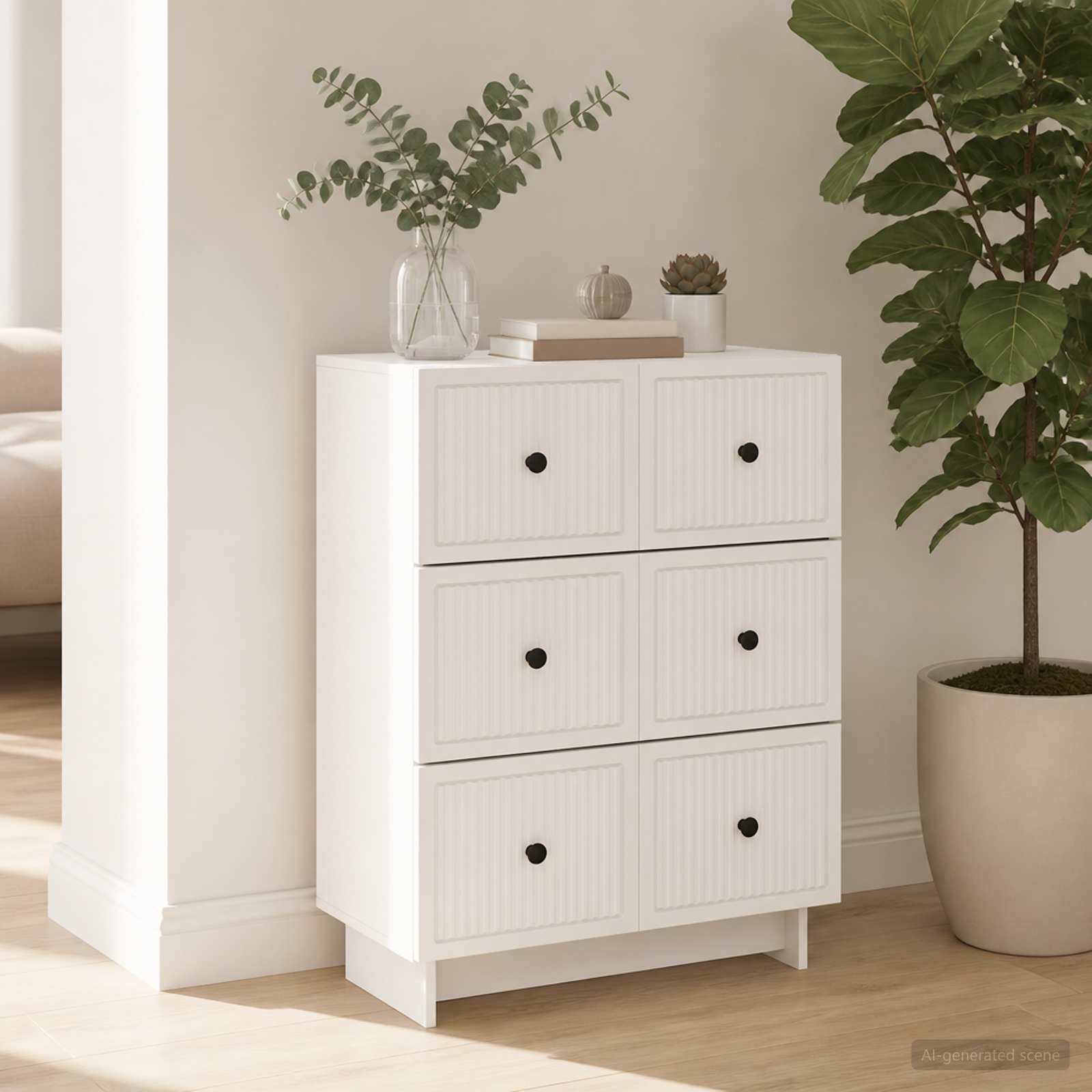 vidaXL Чекмеджетен шкаф 66 x 345 x 90 см Инженерна дървесина
