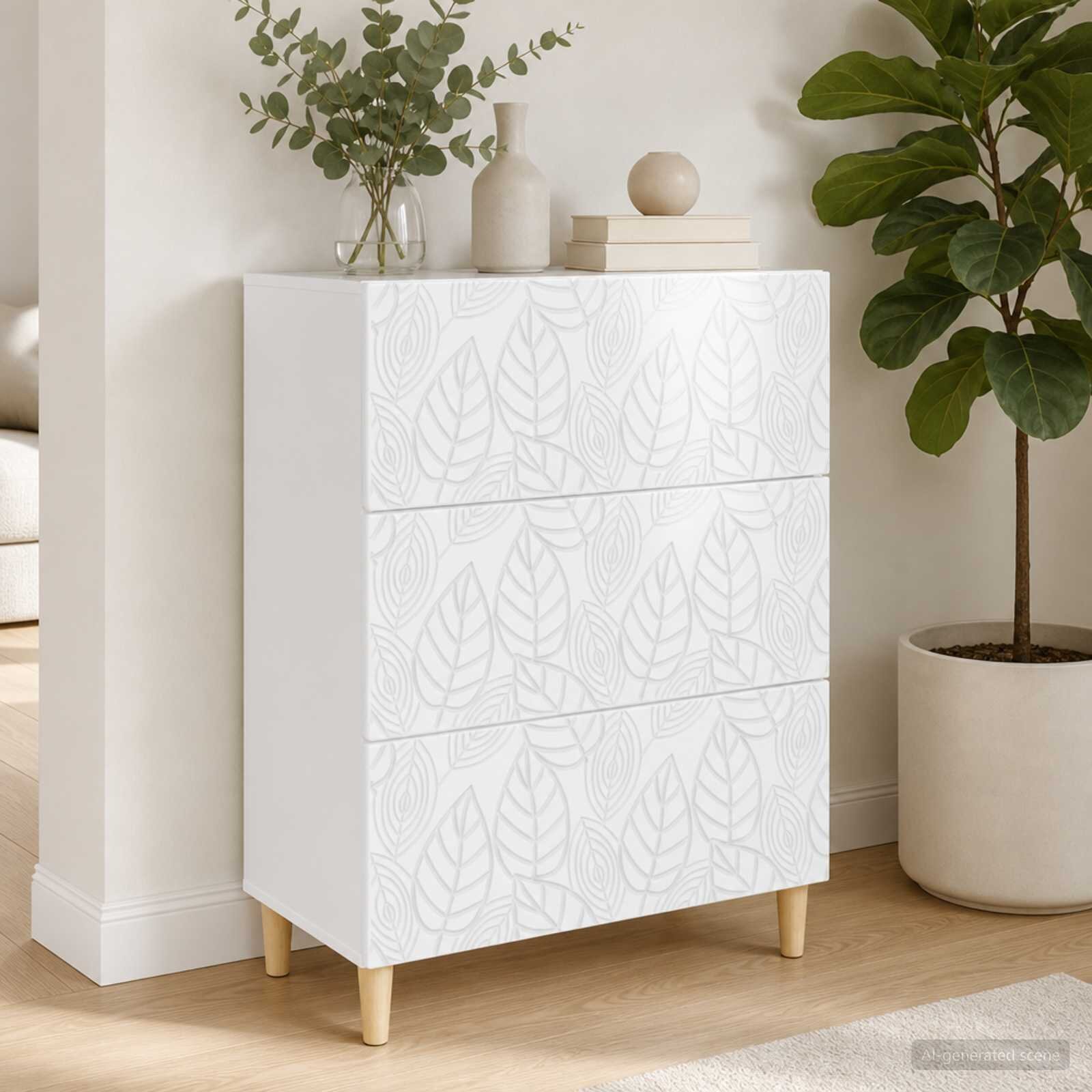 vidaXL Чекмеджетен шкаф 66 x 345 x 90 см Инженерна дървесина