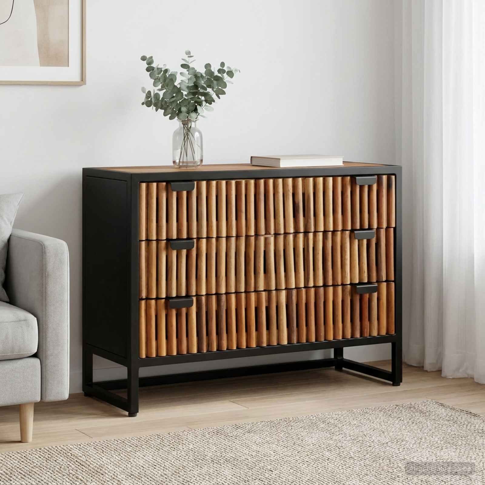 vidaXL Чекмеджетен шкаф с чекмедже 75 x 30 x 54 см