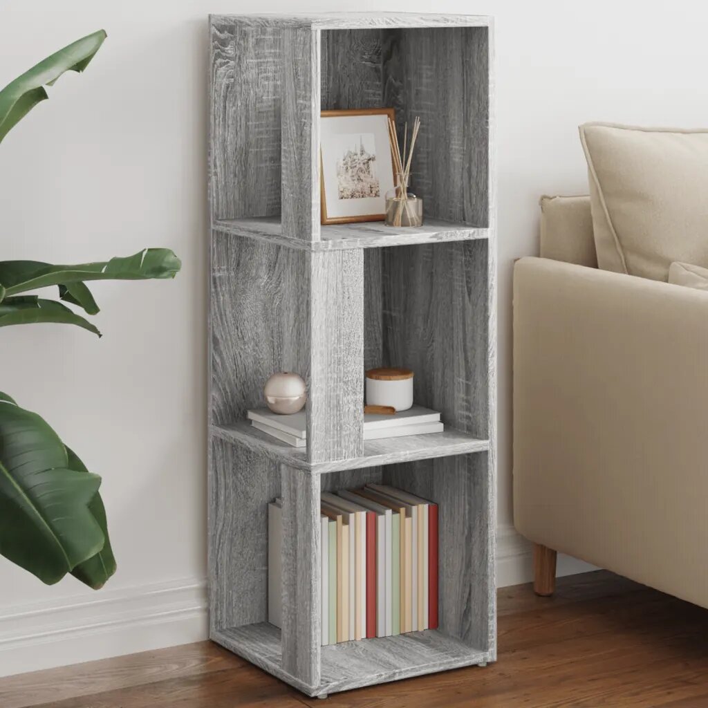 vidaXL Corner Cabinet 33 x 33 x 100 cm Engineered wood Сив Сонома
