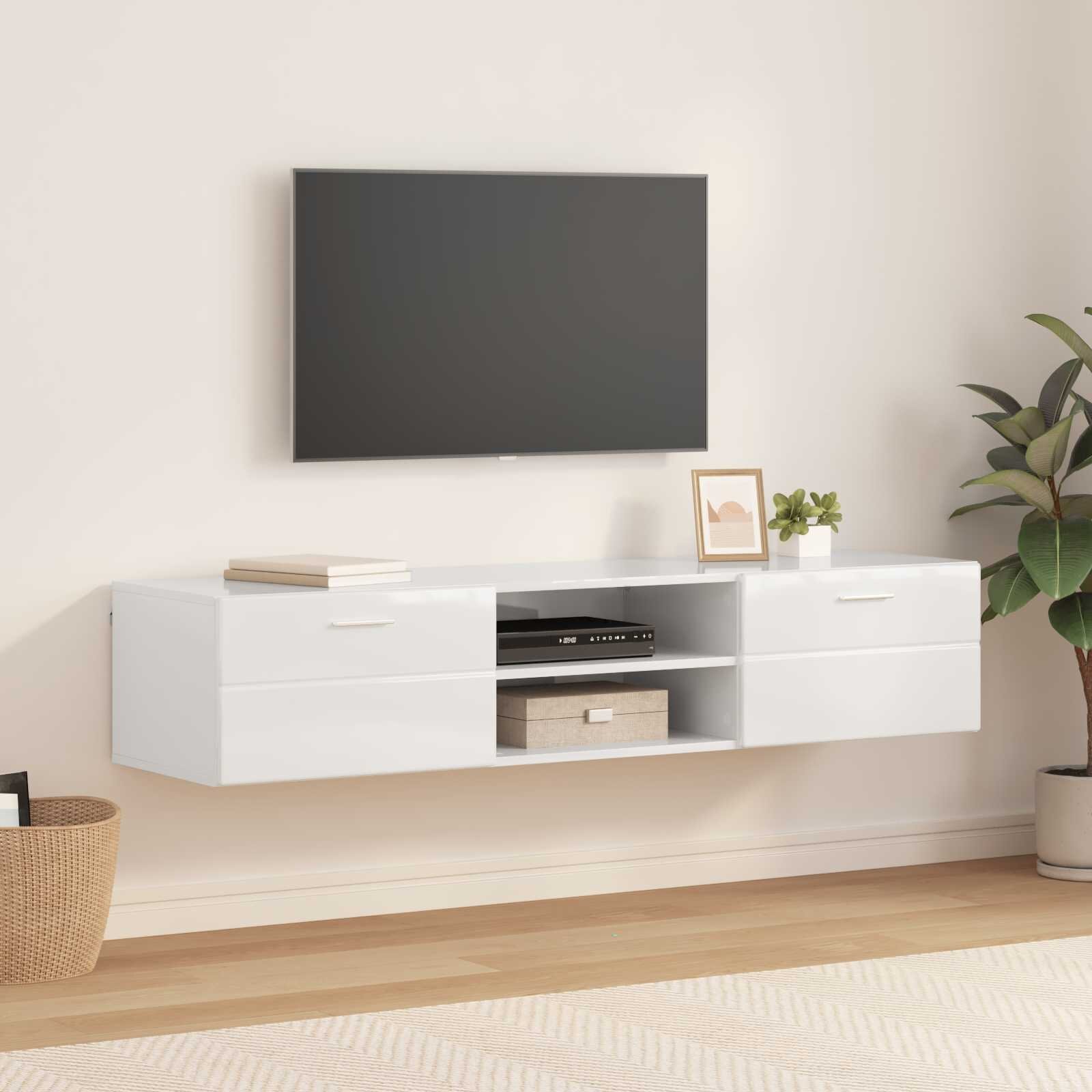 vidaXL Дървен шкаф 150 x 39 x 30 см Циментено сиво Инженерна дървесина