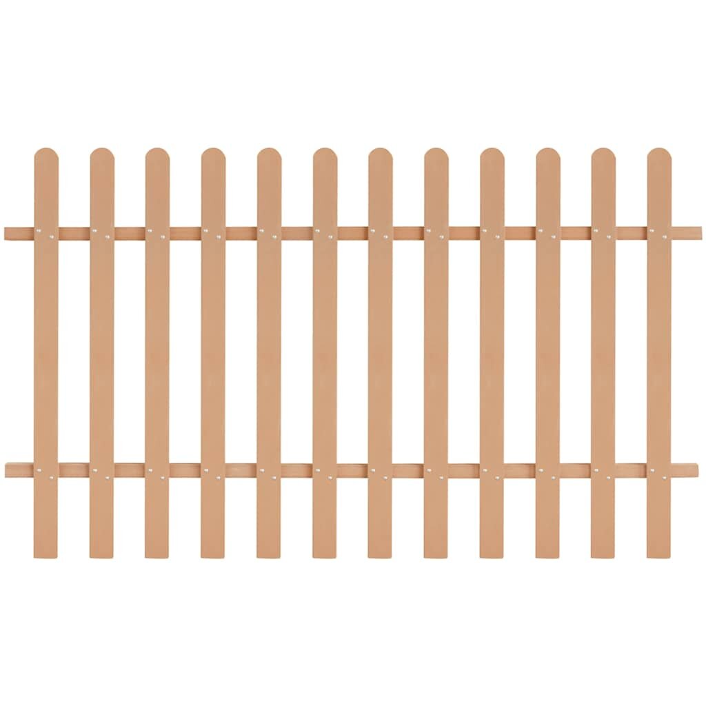 vidaXL Дъсчена ограда WPC 200x120 см