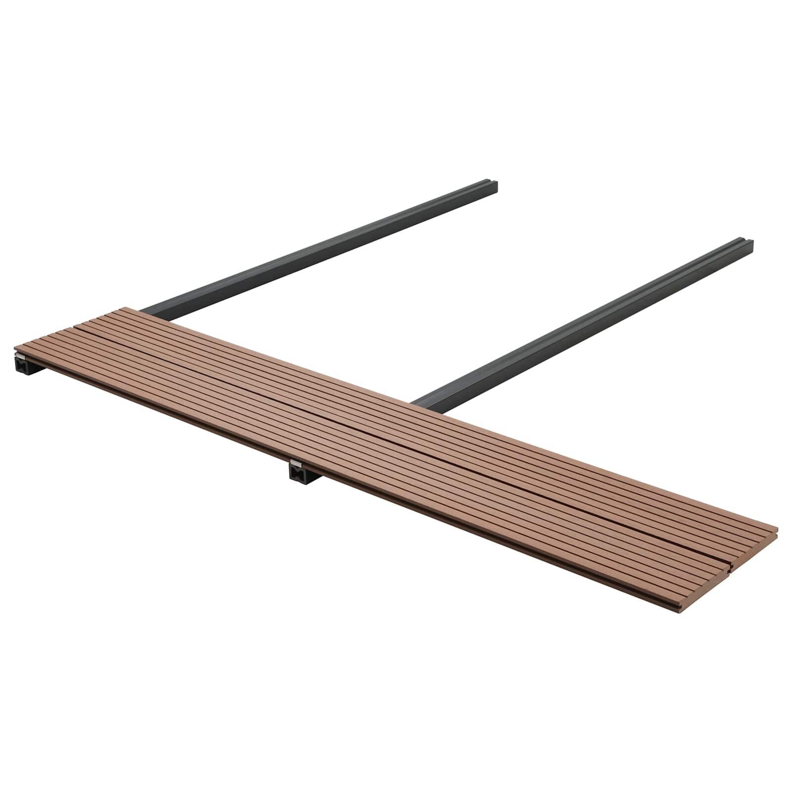 vidaXL Дъска за decking 20 бр. Светло кафяво WPC