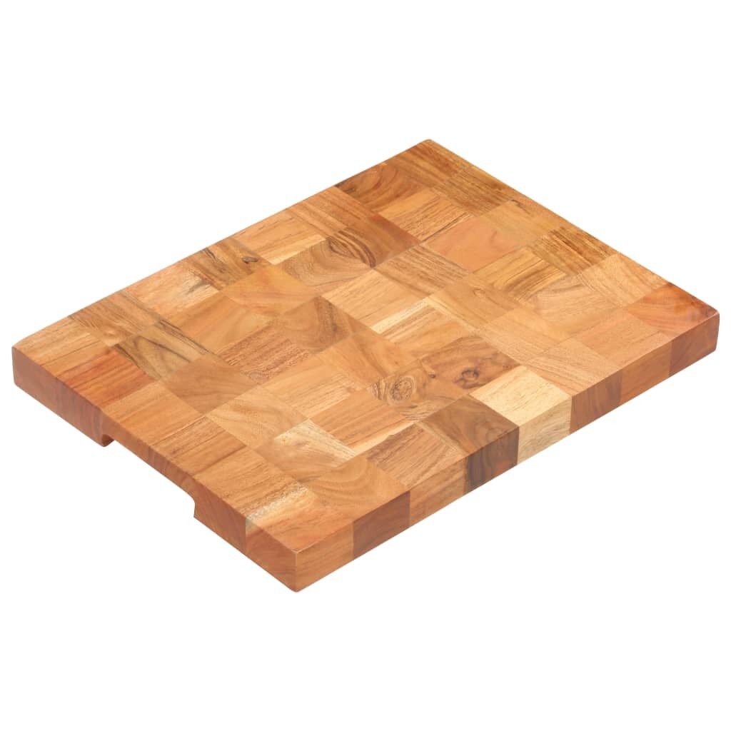 vidaXL Дъска за рязане 40x30x38 см акациево дърво масив