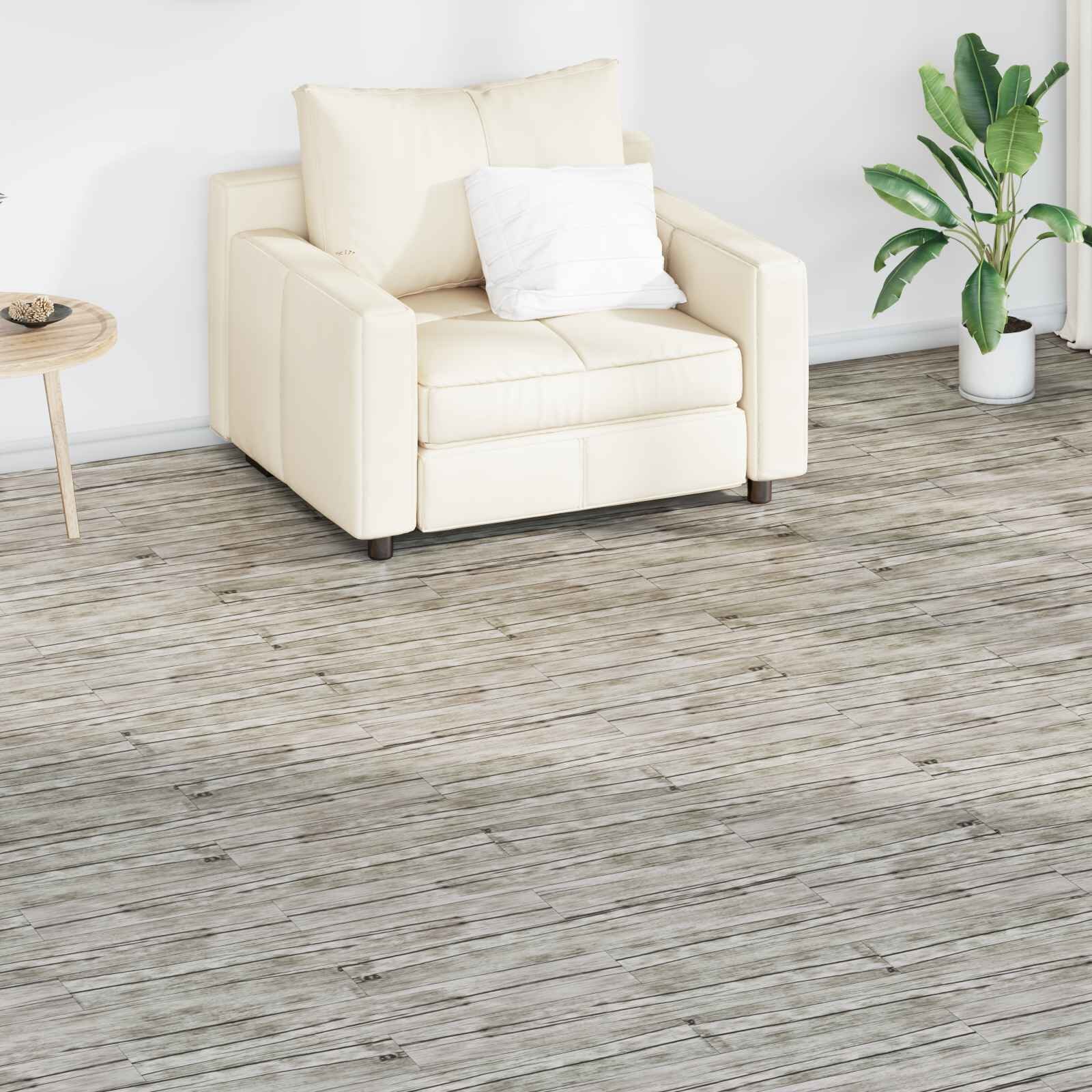 vidaXL Дъски за под Измит дъб 251 м² 18 бр. ПВЦ
