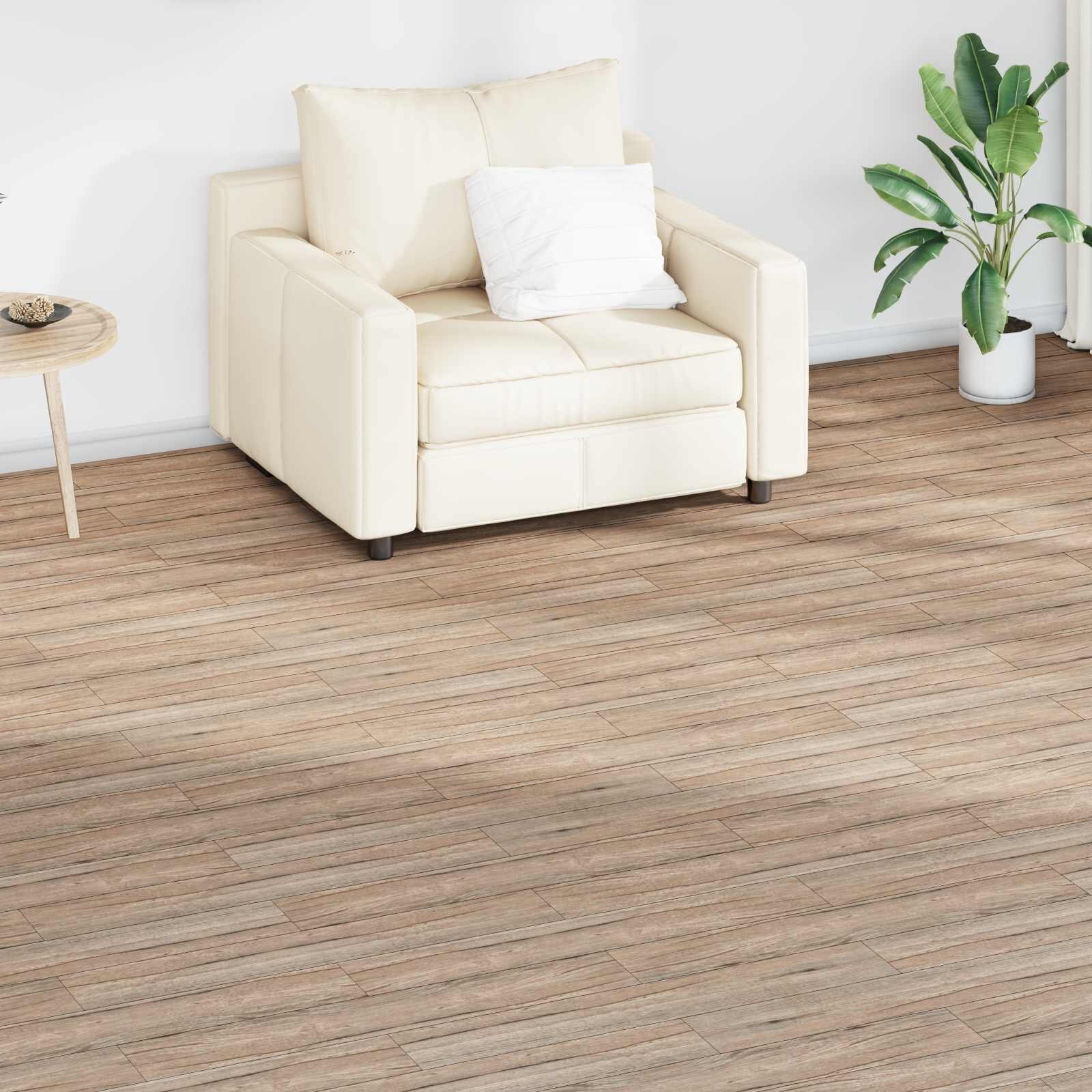 vidaXL Дъски за под Кафяв дъб 502 m² 36 бр. ПВЦ