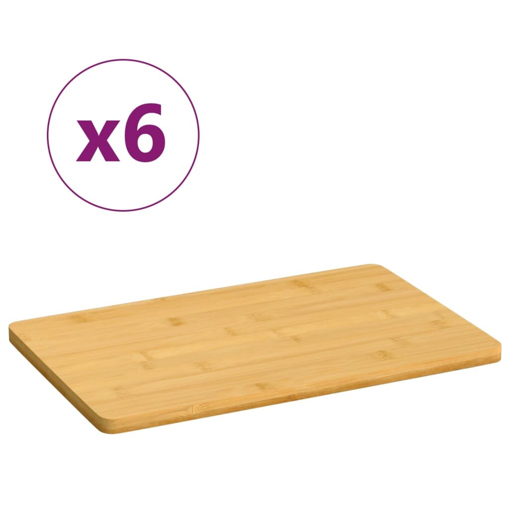 vidaXL Дъски за сервиране 6 бр 22x14x08 см бамбук