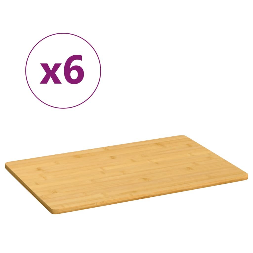 vidaXL Дъски за сервиране 6 бр 35x23x08 см бамбук