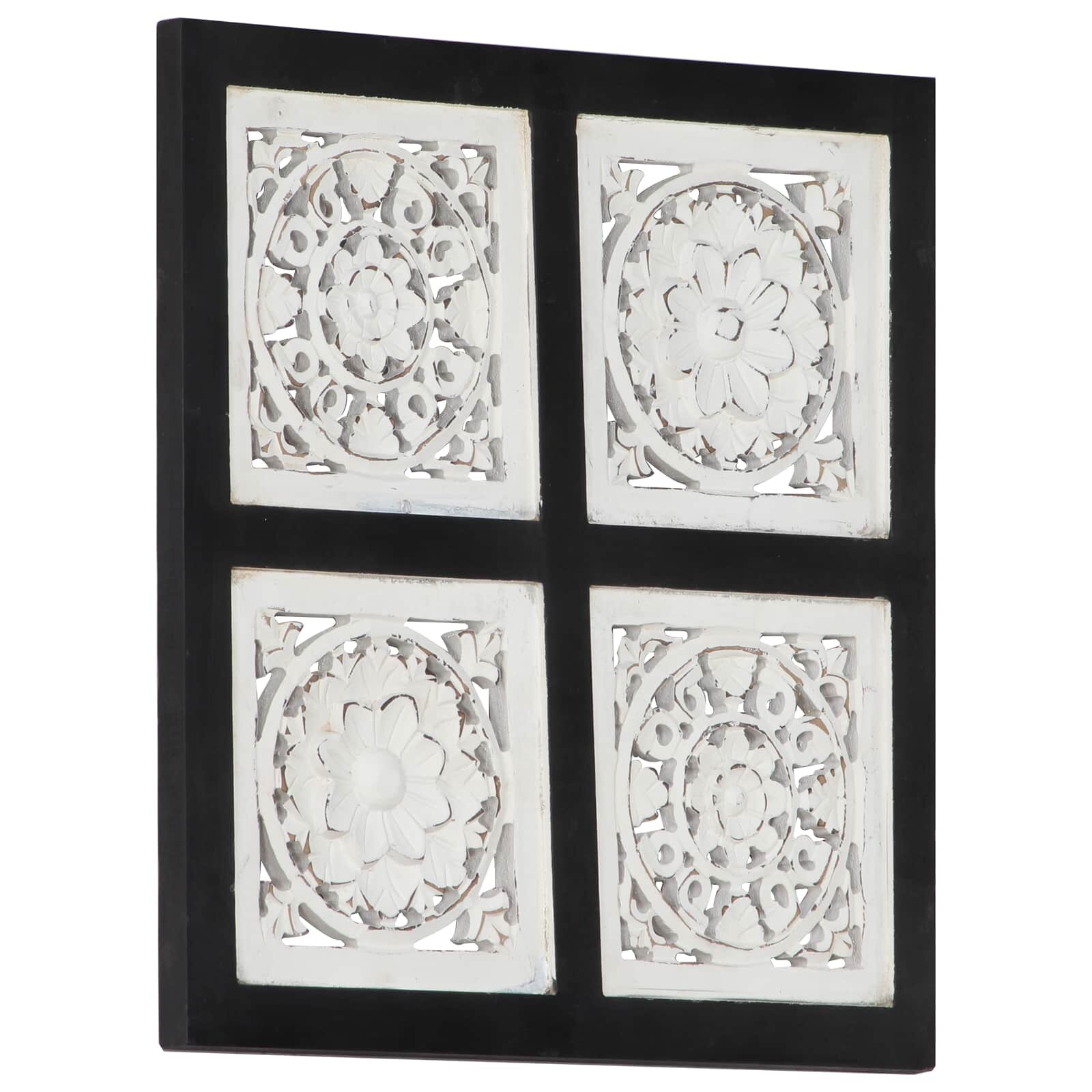 vidaXL Декор с изкуство 40 x 40 x 15 cm Инженерен дървен материал