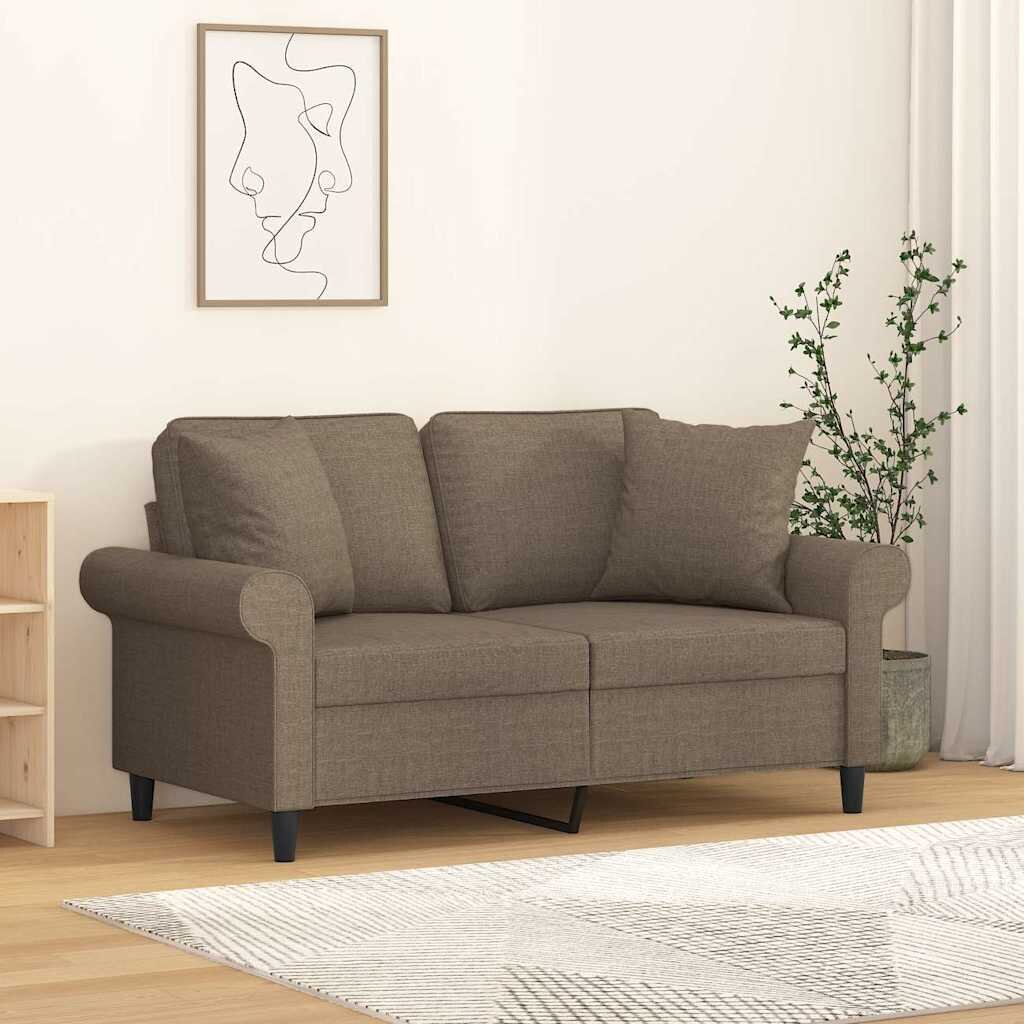 vidaXL Декоративни възглавници 2 бр таупе 40x40 см плат