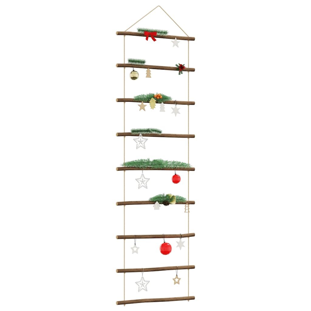 vidaXL Декорация за стена с форма на стълба 50x150 cm Естествен клон