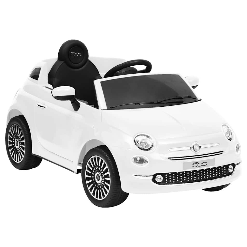 vidaXL Детска електрическа кола Fiat 500 бяла