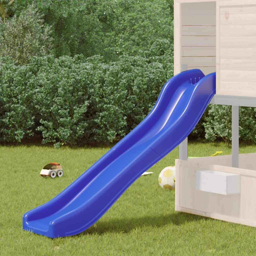 vidaXL Детска пързалка синя 175x38x23 см полипропилен