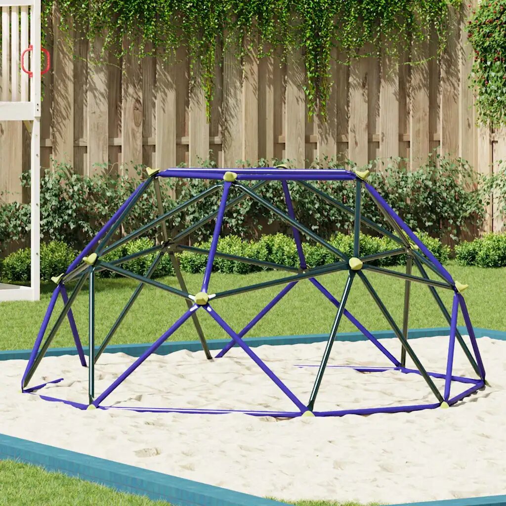 vidaXL Детски катерачни куполи Синьо 8FT без пързалка Стомана