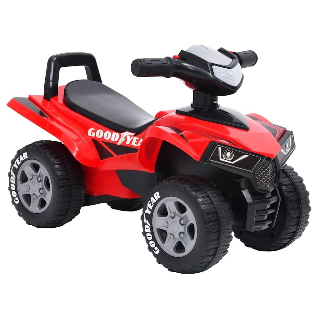 vidaXL Детско ATV за бутане Good Year червен