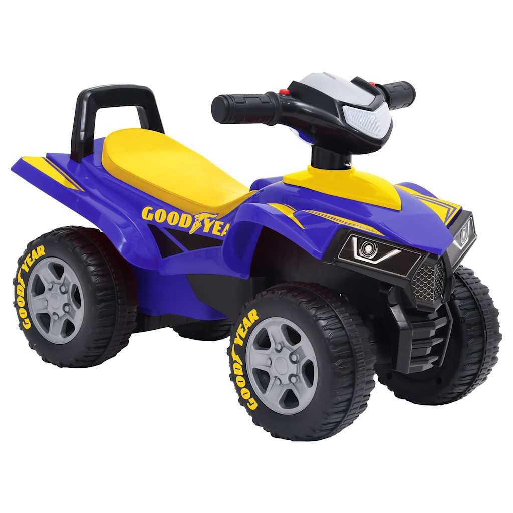 vidaXL Детско ATV за бутане Good Year син