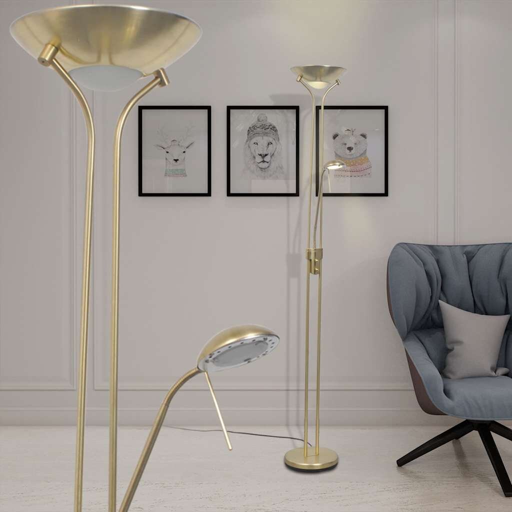 vidaXL Димируема LED подова лампа 23 W