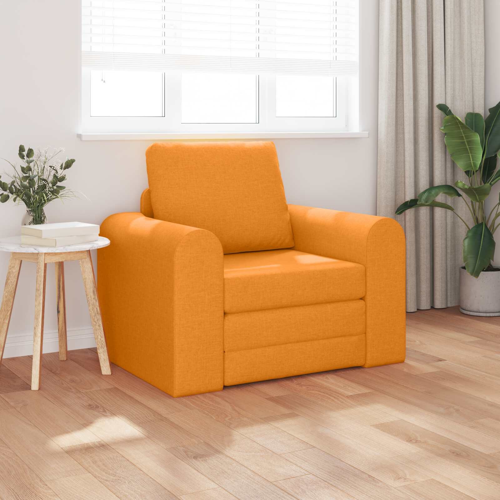 vidaXL Диван легло Тъмен жълт 98 x 71 x 83 см текстил