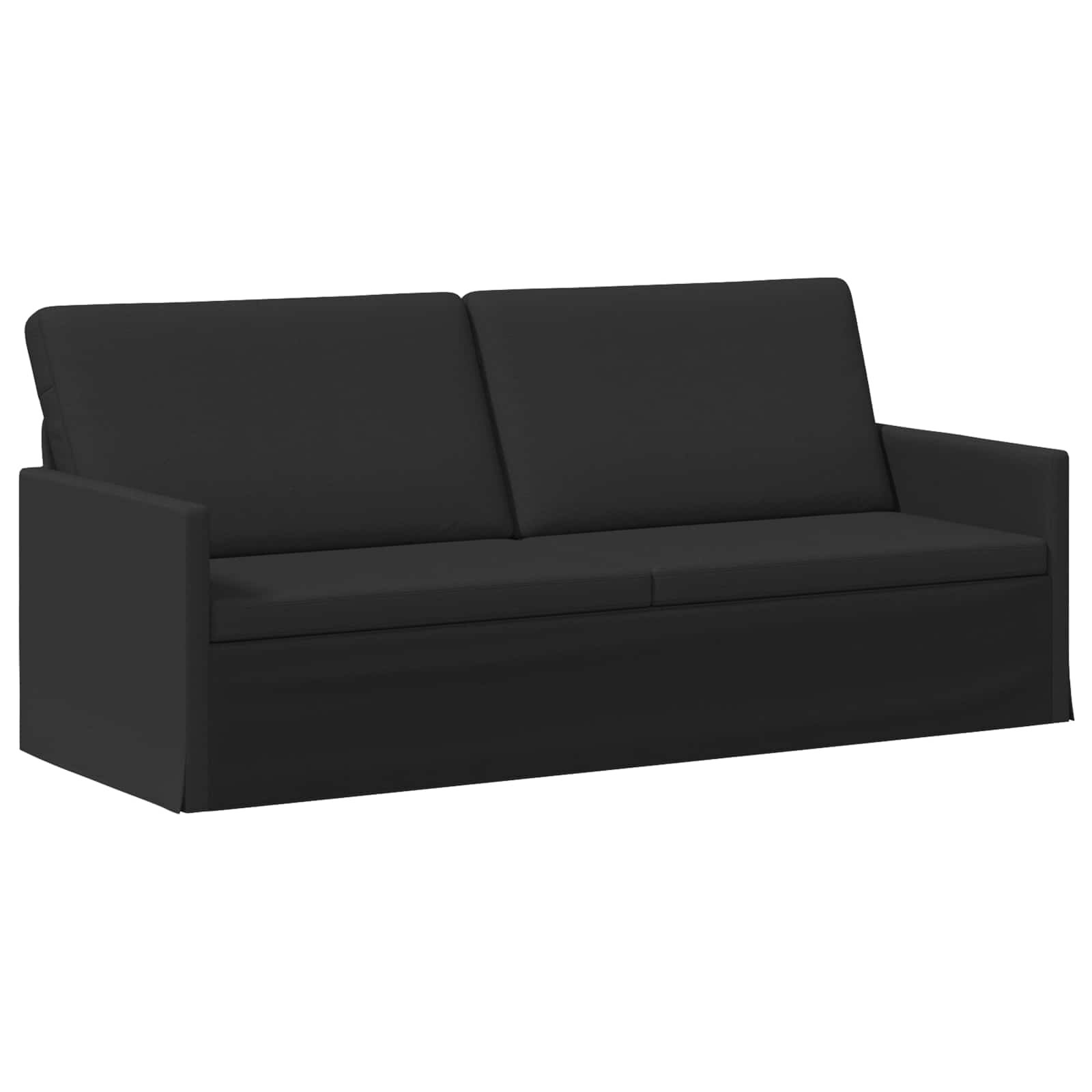 vidaXL Диван с 3 места Черно 190 x 81 x 82 см Текстил