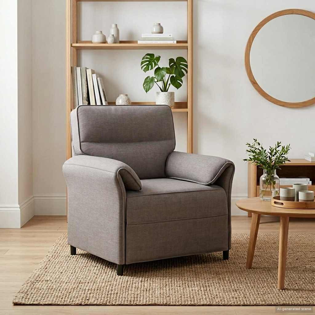 vidaXL Диван с едно seating Таупе 88 x 83 x 95 см