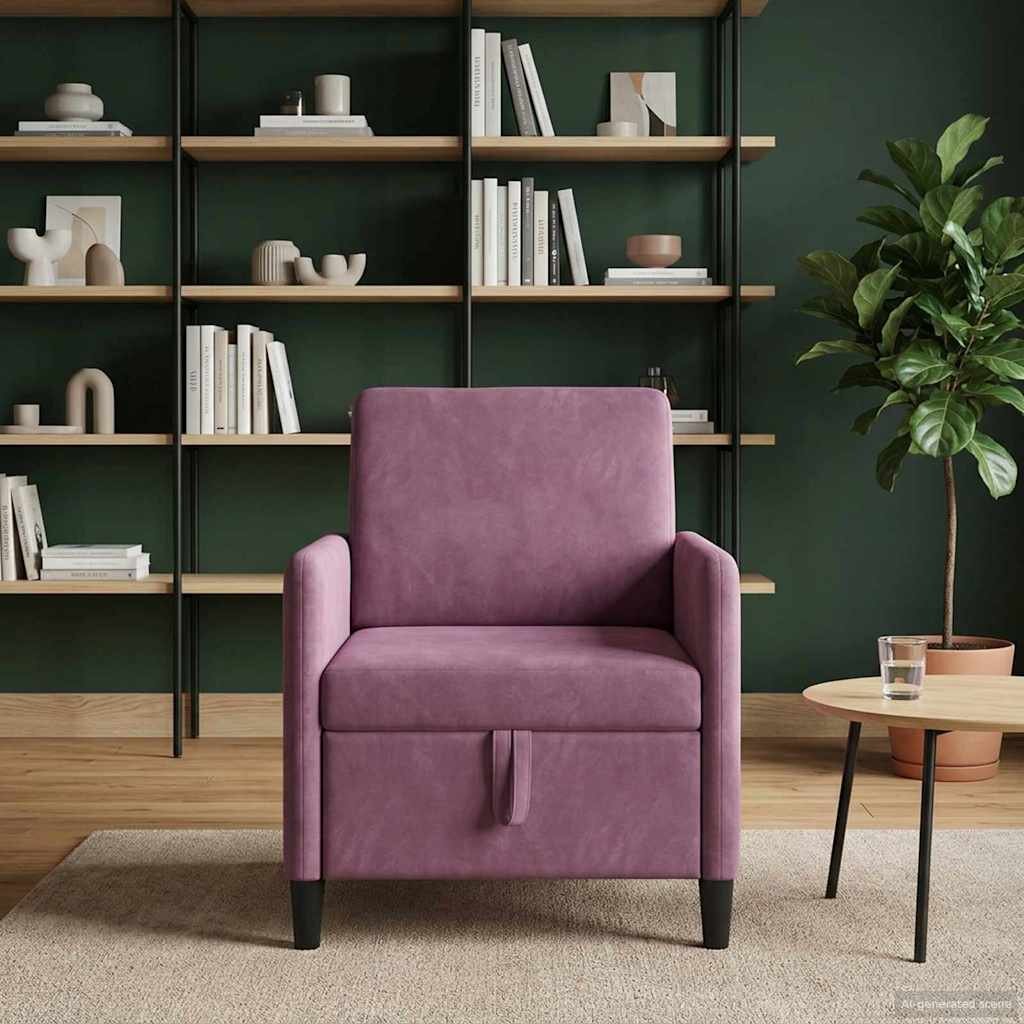 vidaXL Диван с storage Лилаво 72 x 78 x 87 см Полиестер