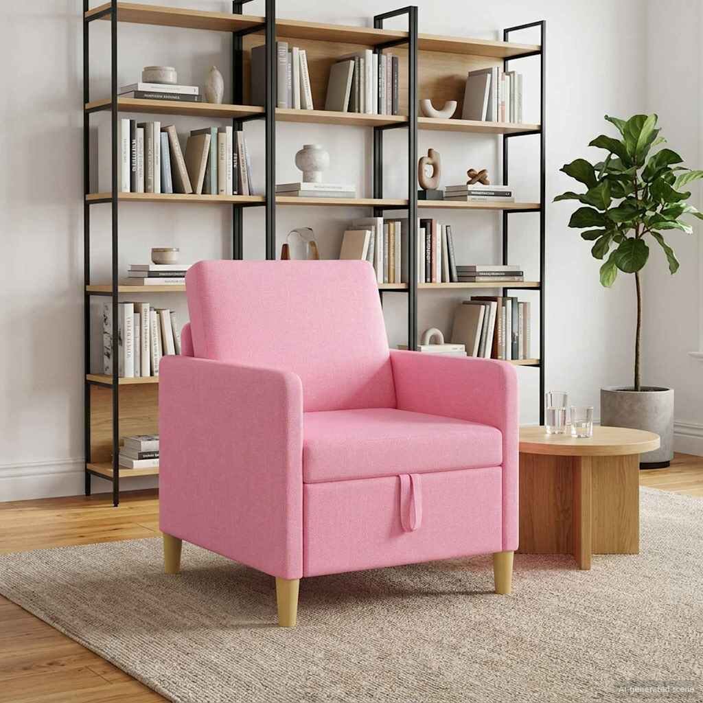vidaXL Диван с storage Розово 72 x 78 x 87 см Полиестер