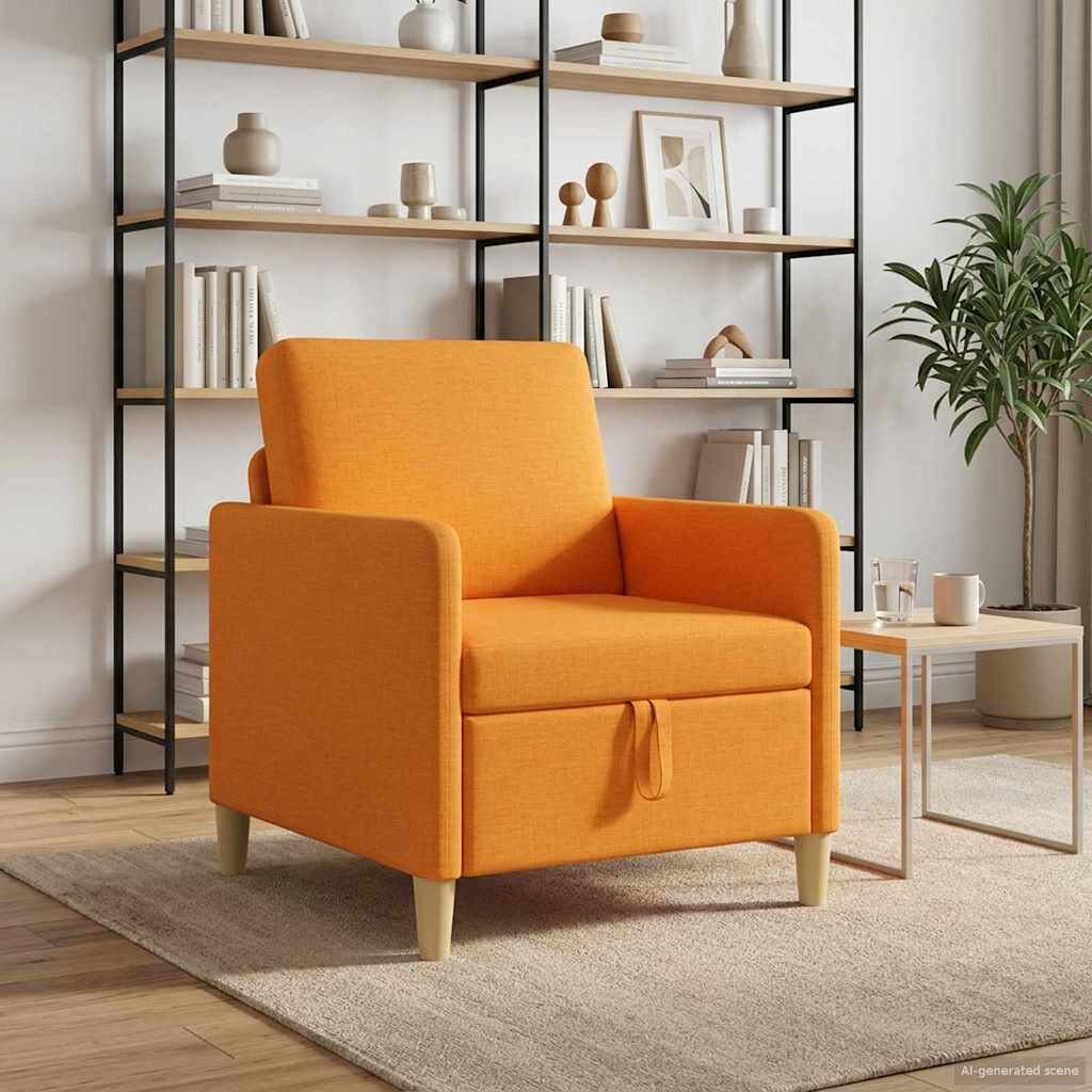 vidaXL Диван с storage Тъмен жълт 72 x 78 x 87 см Полиестер