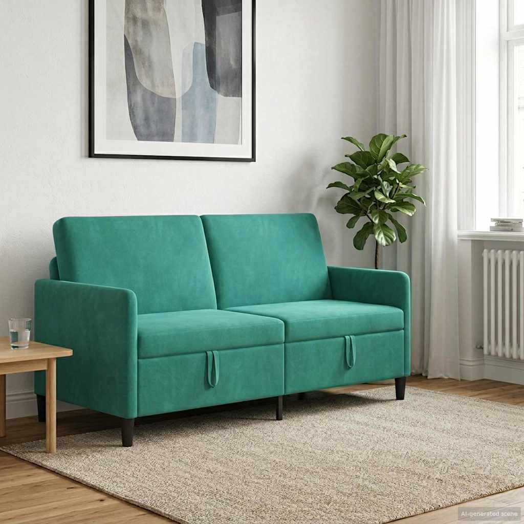 vidaXL Диван с storage Тюркоаз 172 x 78 x 87 см Полиестер
