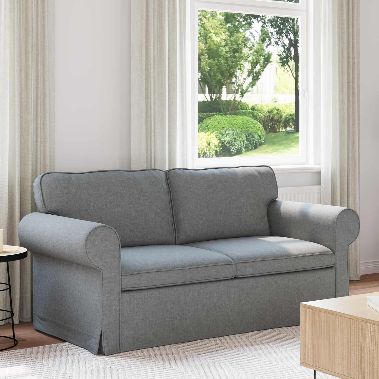 vidaXL Диван Светлосиво 175 x 82 x 80 см текстил