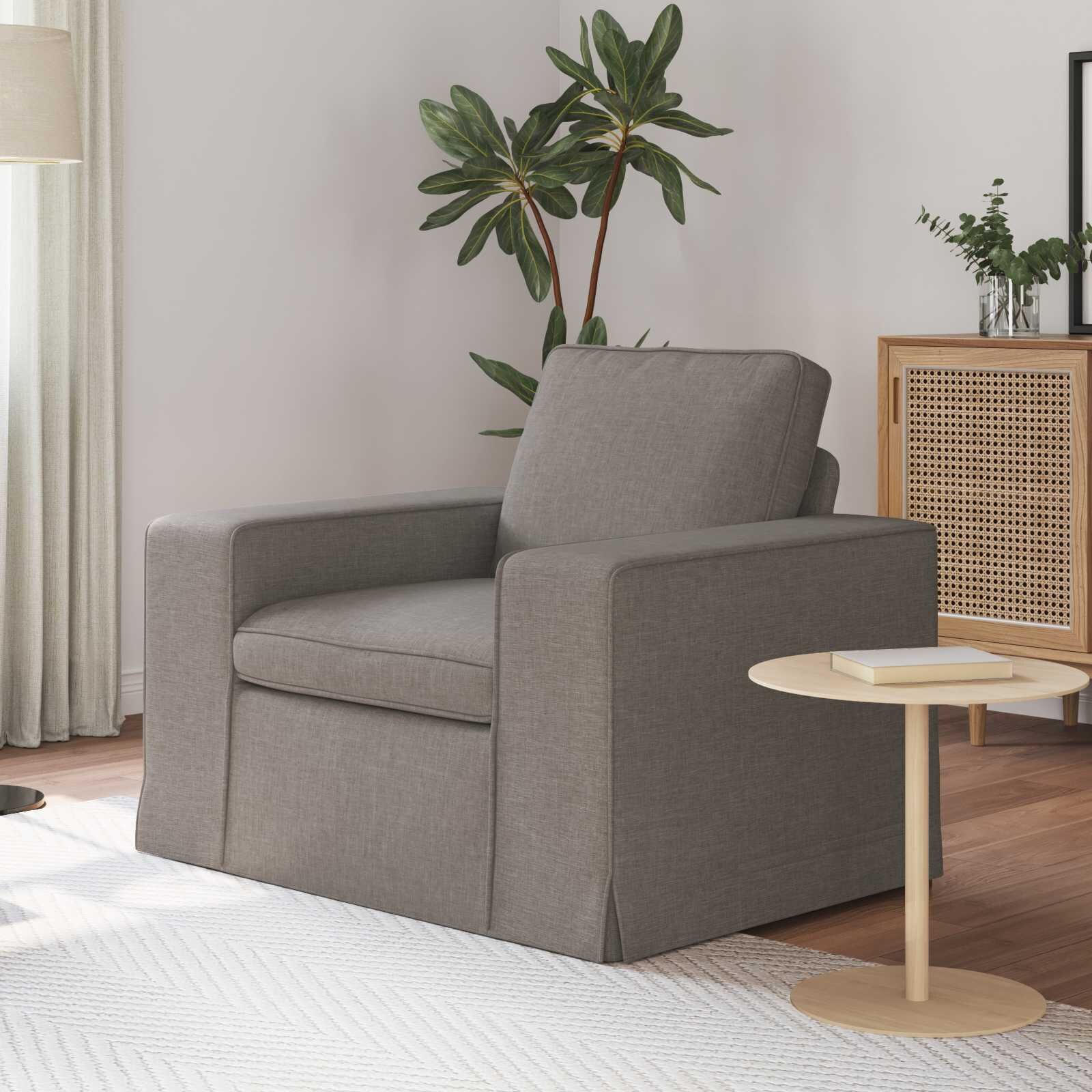 vidaXL Диван Таупе 103 x 80 x 82 см текстил
