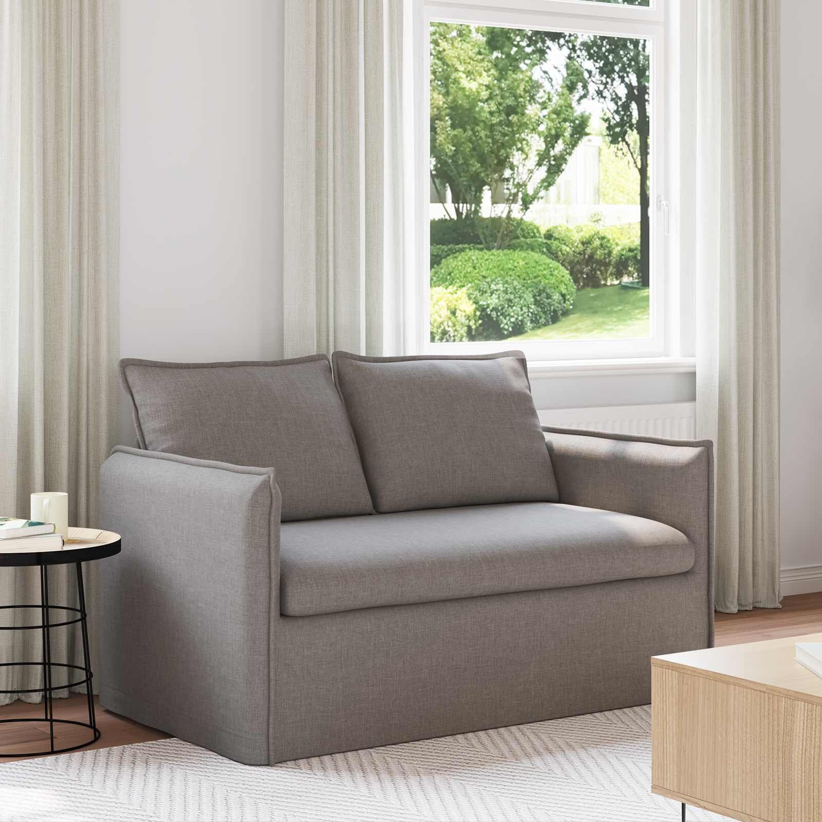 vidaXL Диван Таупе 136 x 82 x 85 см текстил