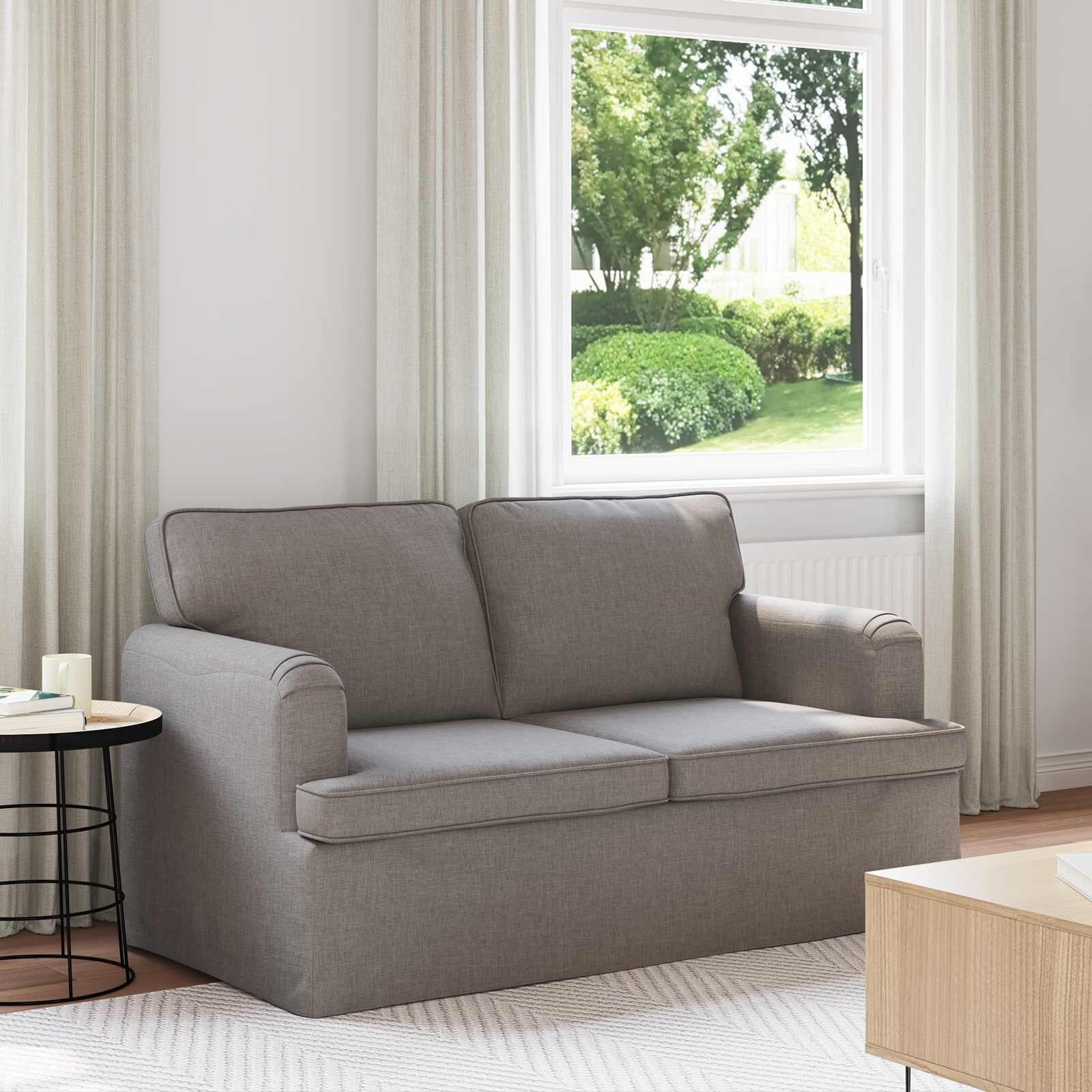 vidaXL Диван Таупе 144 x 80 x 85 см текстил