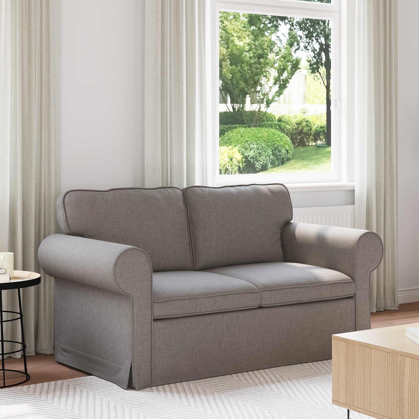 vidaXL Диван Таупе 155 x 82 x 80 см текстил