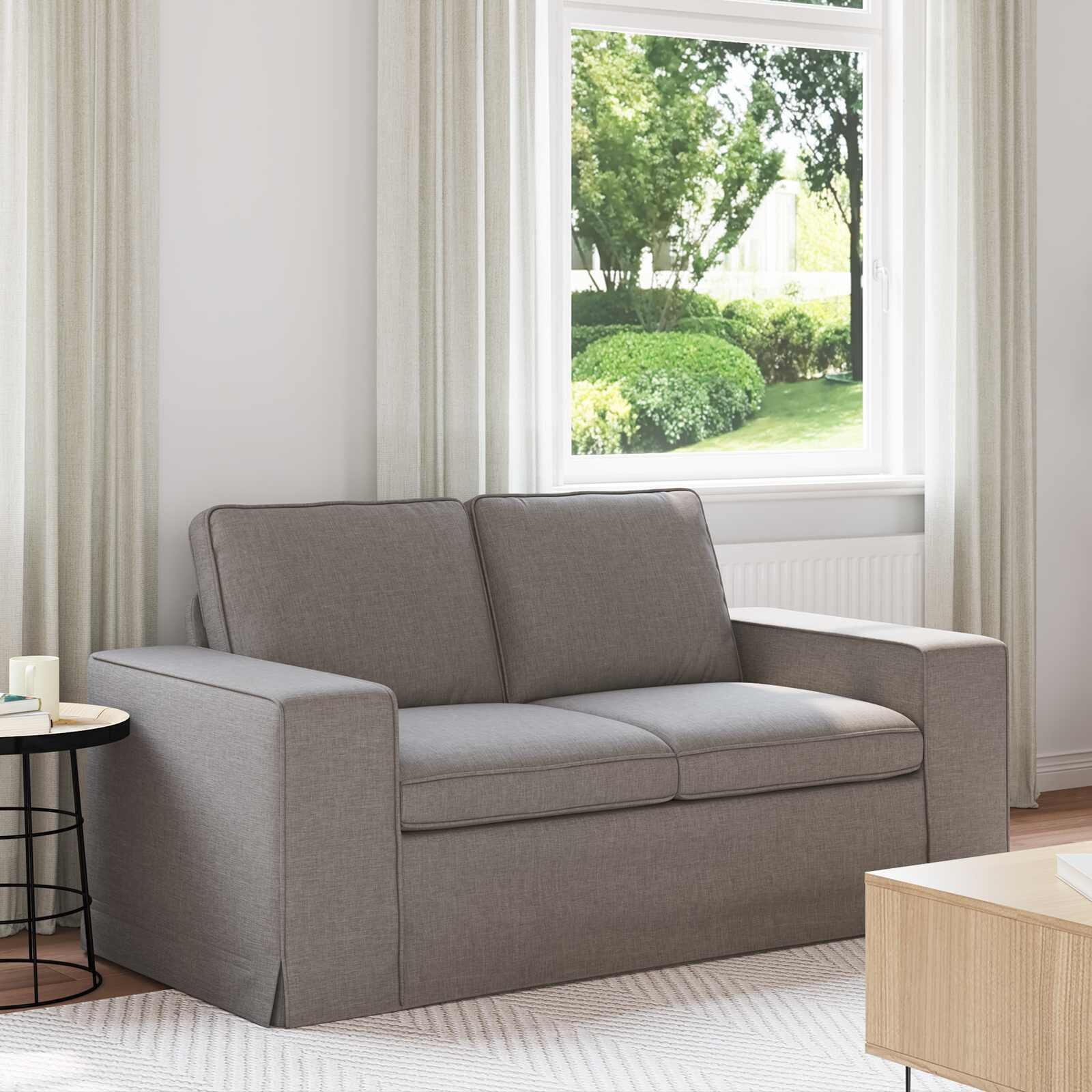 vidaXL Диван Таупе 162 x 80 x 82 см текстил
