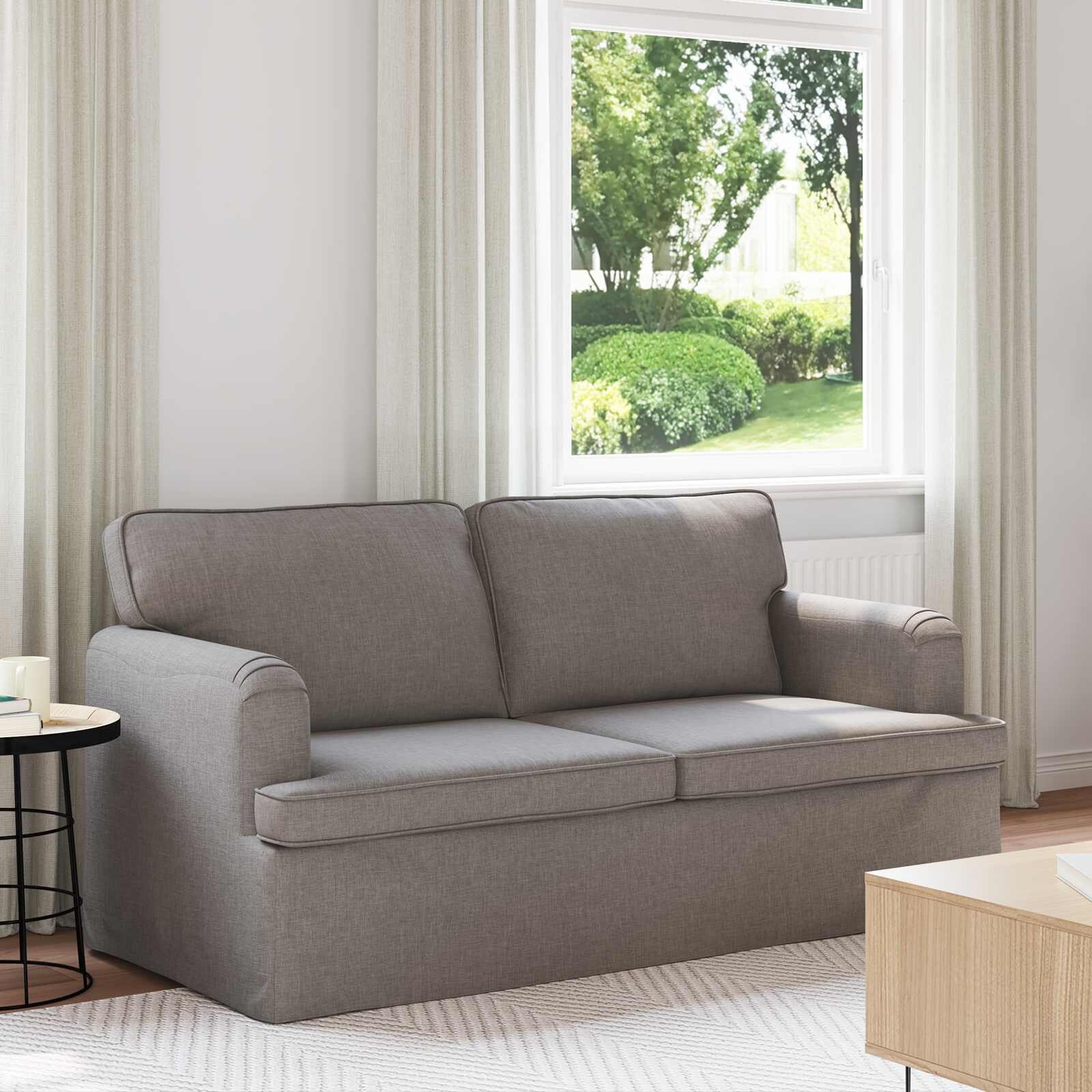 vidaXL Диван Таупе 162 x 80 x 85 см текстил