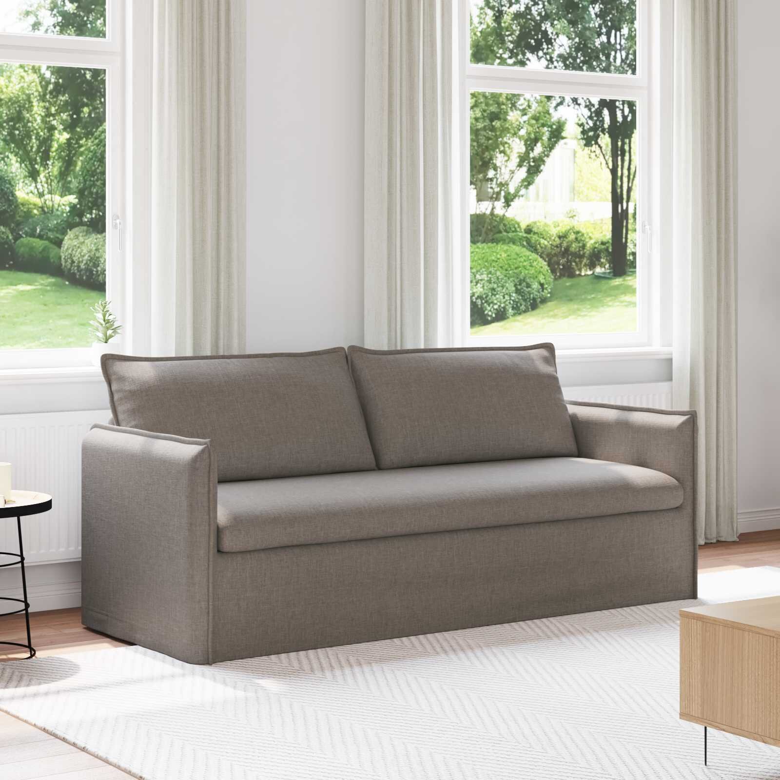 vidaXL Диван Таупе 196 x 82 x 85 см текстил